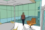 perspectief 2 interieur uitbreiding woning diepenveen 150x100   Diepenveen   Uitbreiding woning   Peter van Woerden, architect