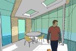perspectief interieur uitbreiding woning diepenveen 150x100   Diepenveen   Uitbreiding woning   Peter van Woerden, architect